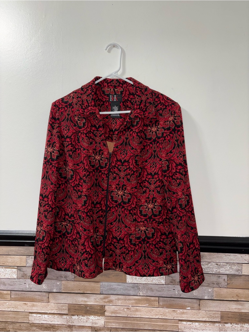 Women’s Vintage R&K Originals Zip-up Collared Jacket Size 10